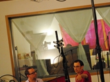 Victor Inrizzo & Luca Tacconi preparing drums